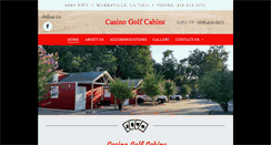 Desktop Screenshot of casinogolfcabins.com
